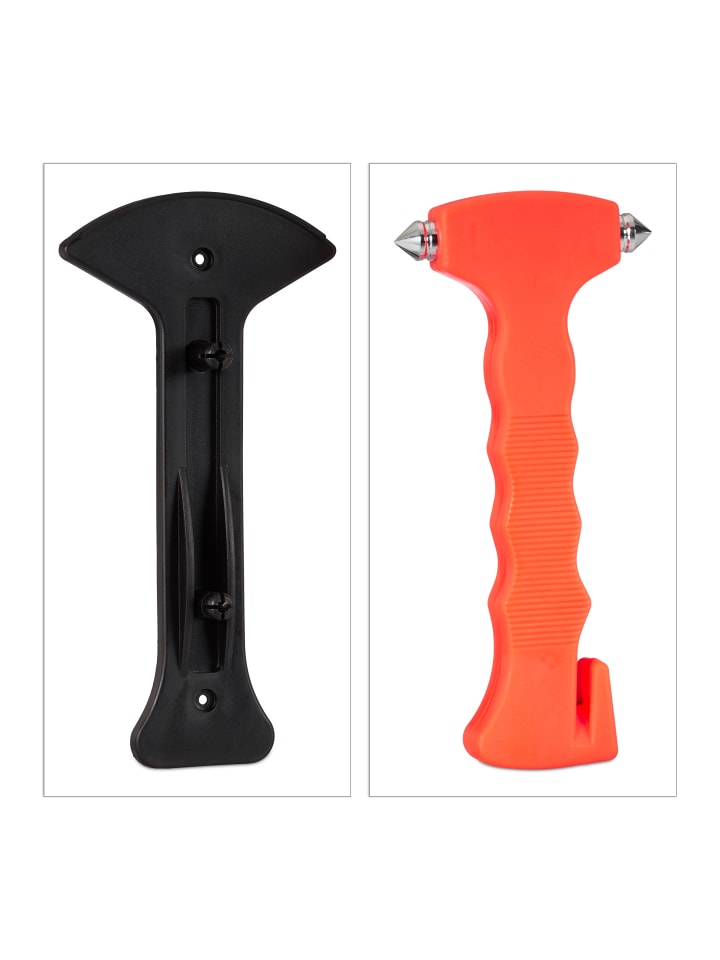 relaxdays Notfallhammer in Orange günstig kaufen onesize