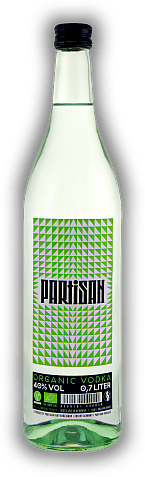 Partisan Green Organic Vodka 40% Partisan Green Organic Vodka 40% Ein Vodka für Liebhaber eines weichen, runden Vodka. 0,7	 Liter - Vol 40%