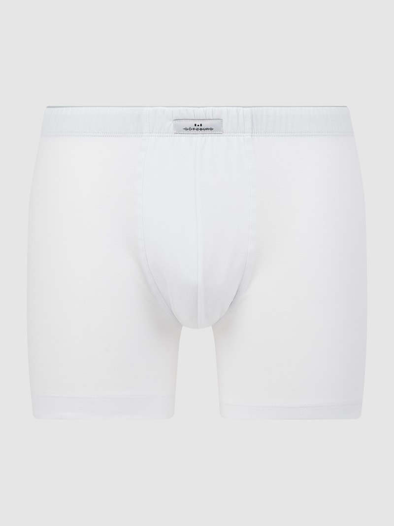 T-Shirt mit V-Ausschnitt im 2er-Pack Modell 'PURE COTTON' in weiß