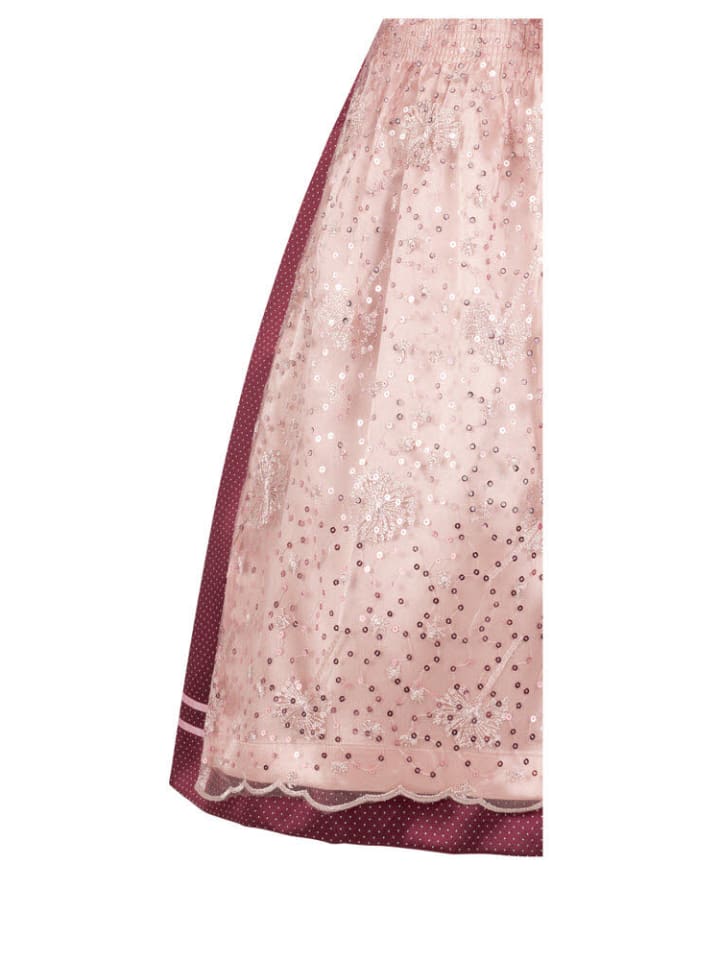 Nübler Dirndl midi Liana in Weinrot günstig kaufen
