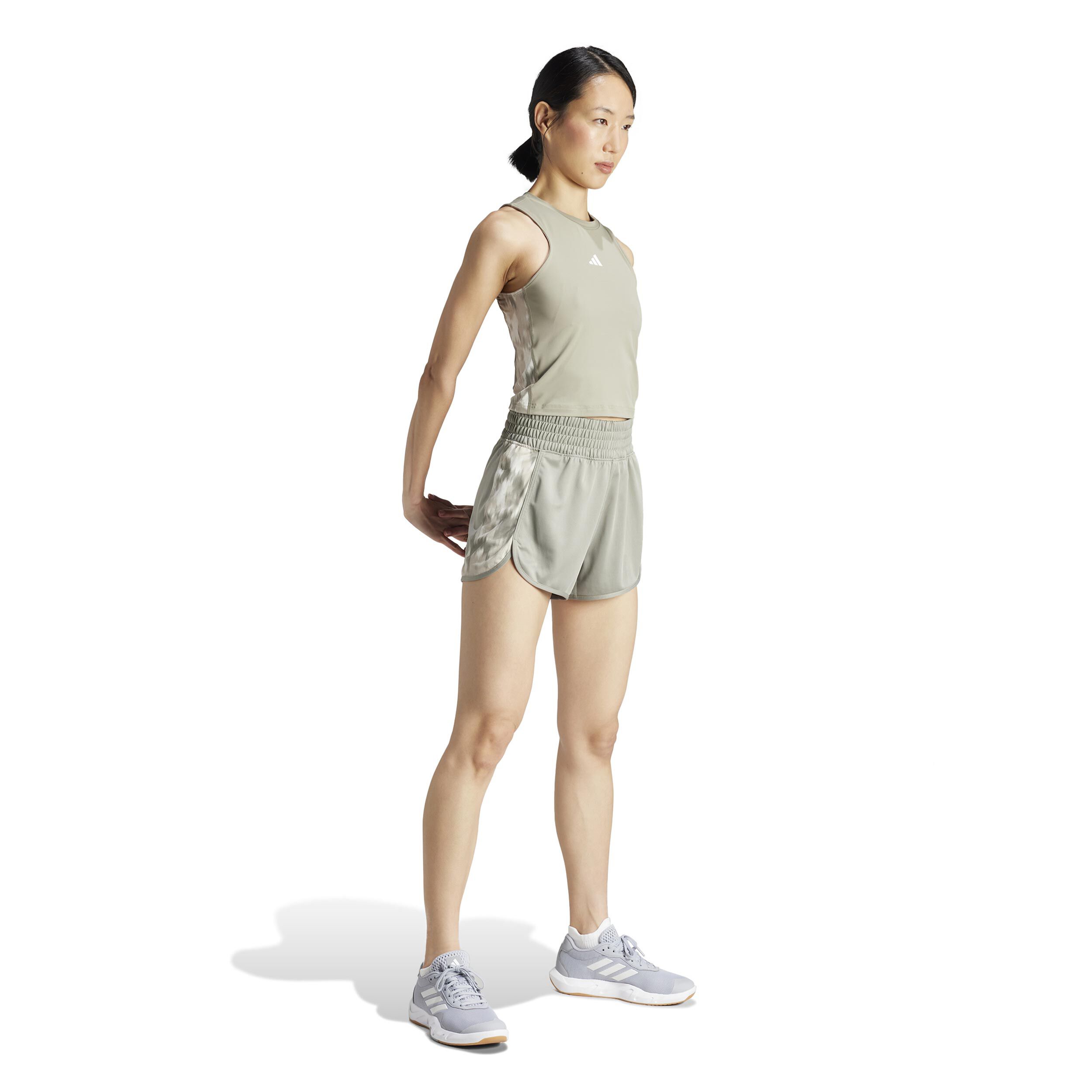 Pacer Flower Knit Shorts Damen - Salbei