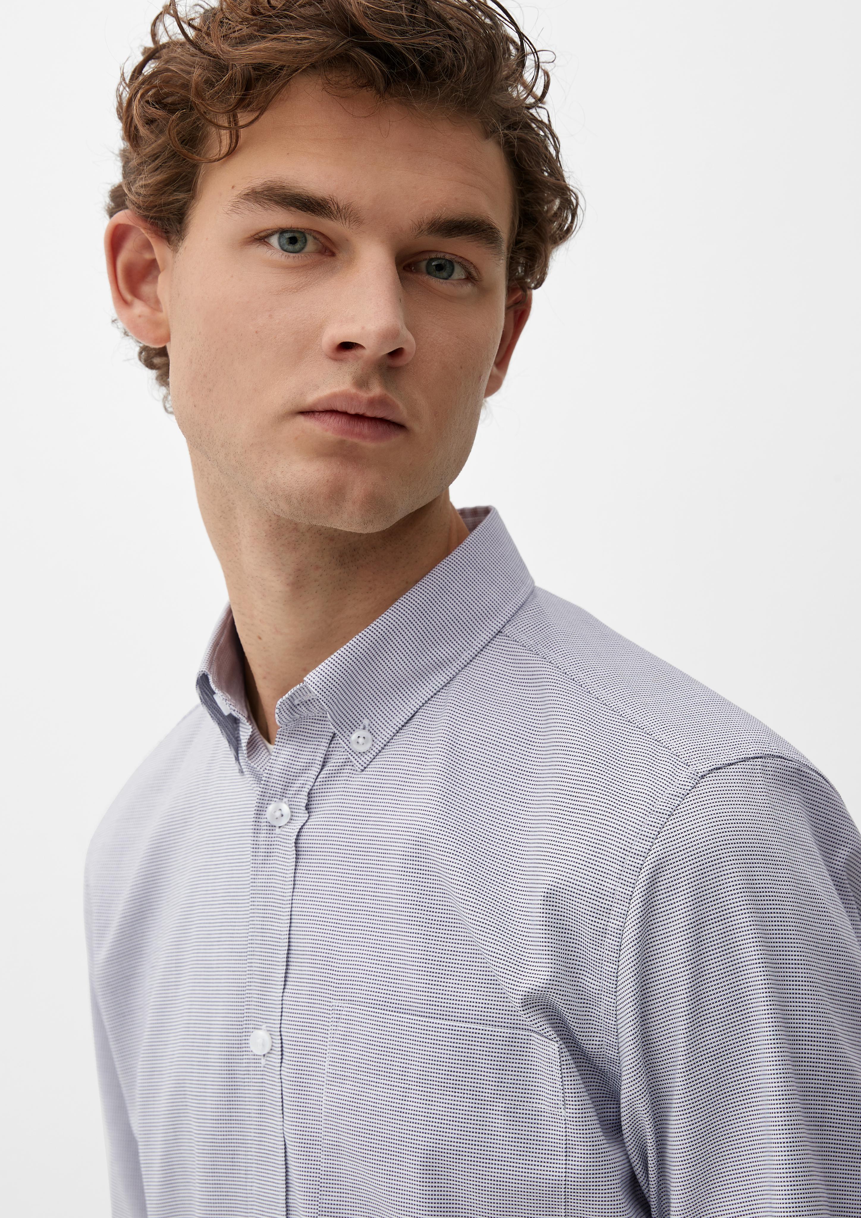 Slim: Hemd mit Minimalmuster  2127460-59K3