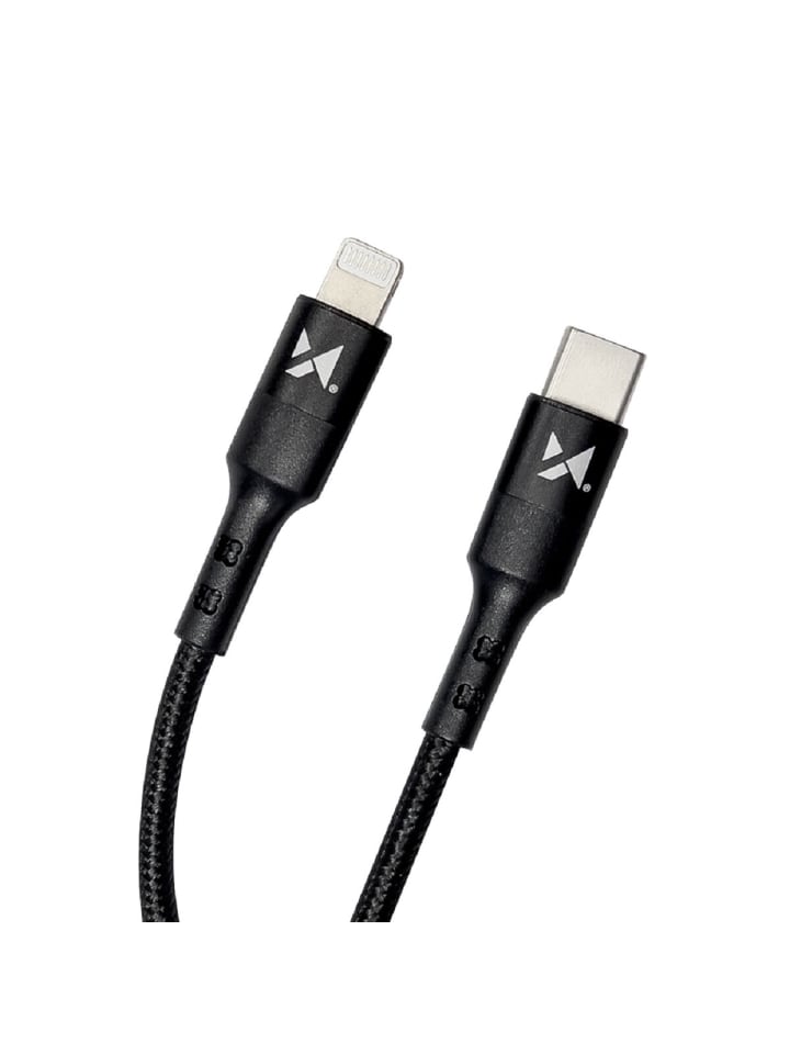Wozinsky Ladekabel USB Typ C Kabel - iPhone 18W Schwarz 2m in Schwarz günstig kaufen onesize