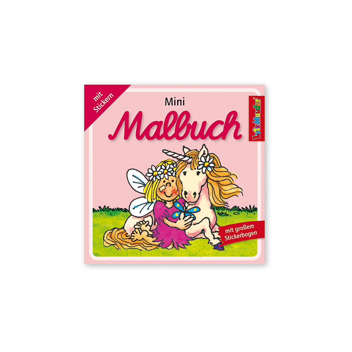 Mini-Malbücher Mädchen, 3 Stück, inkl. Sticker