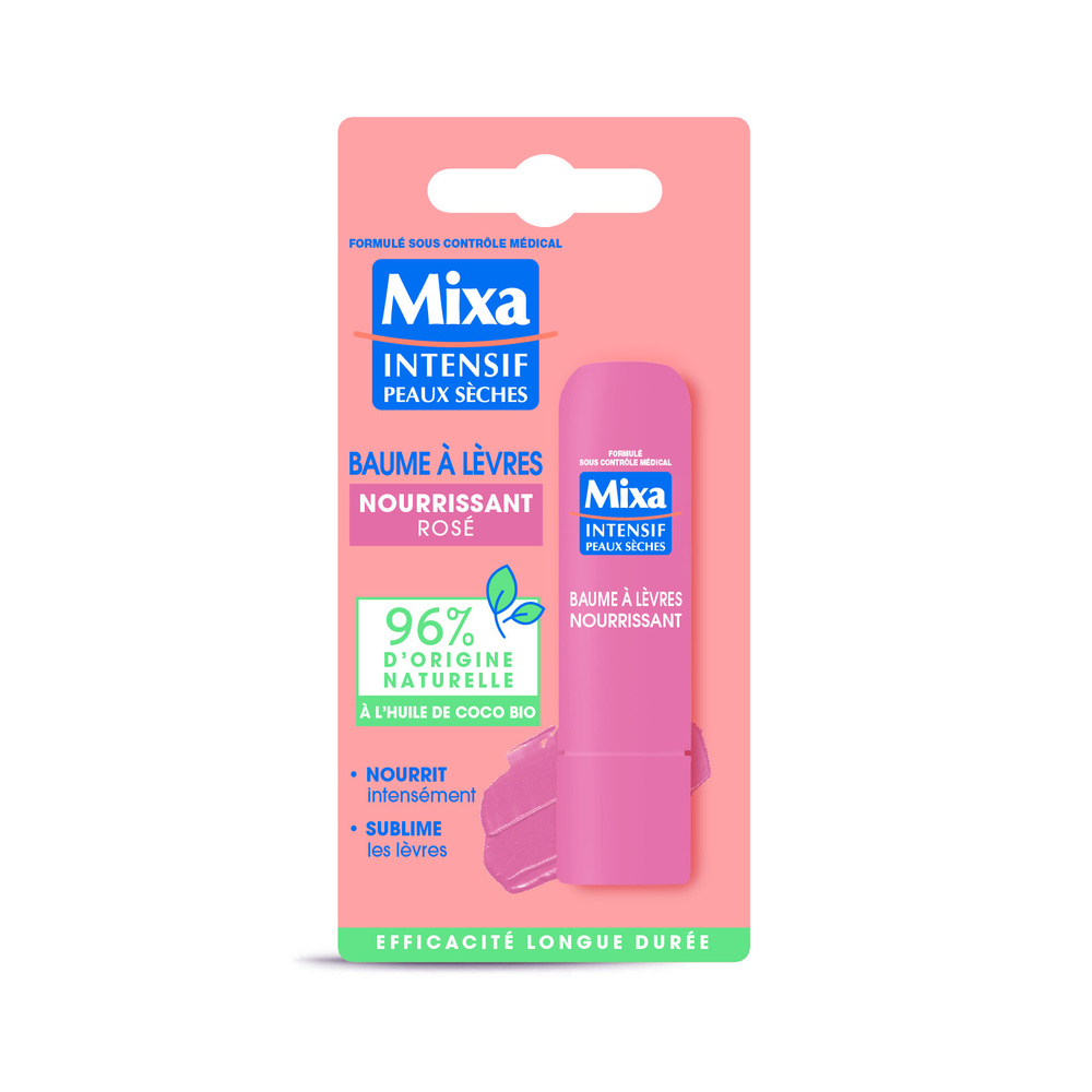 mixa Intensif Peaux Sèches Baume à Lèvres Nourrissant Teinté