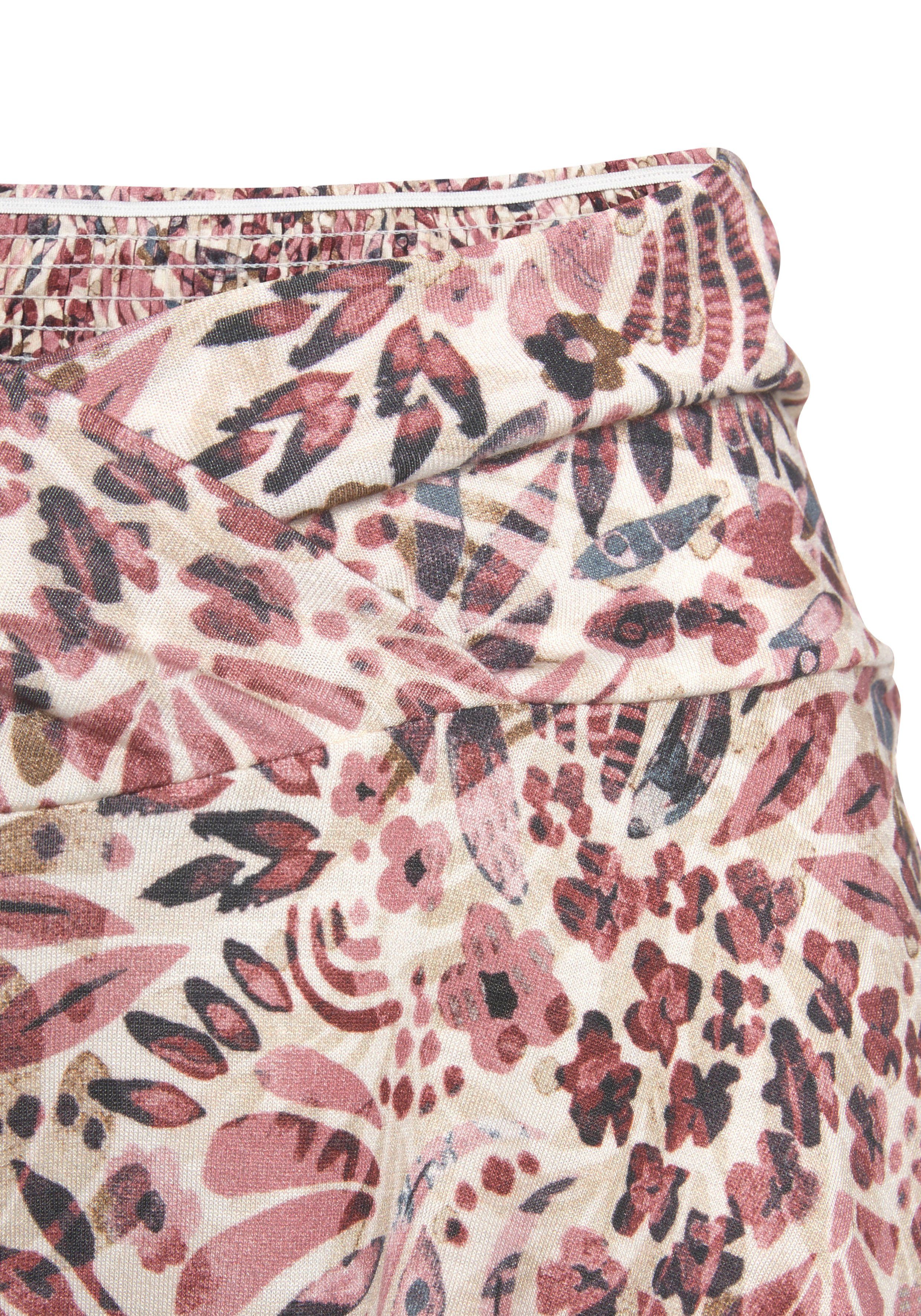 Vivance Jerseyrock mit Blumendruck