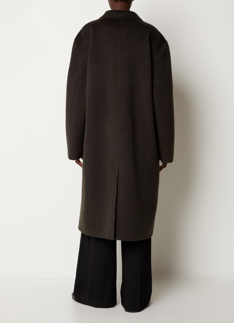 Acne Studios Coat in alpaca wool blend with tie belt