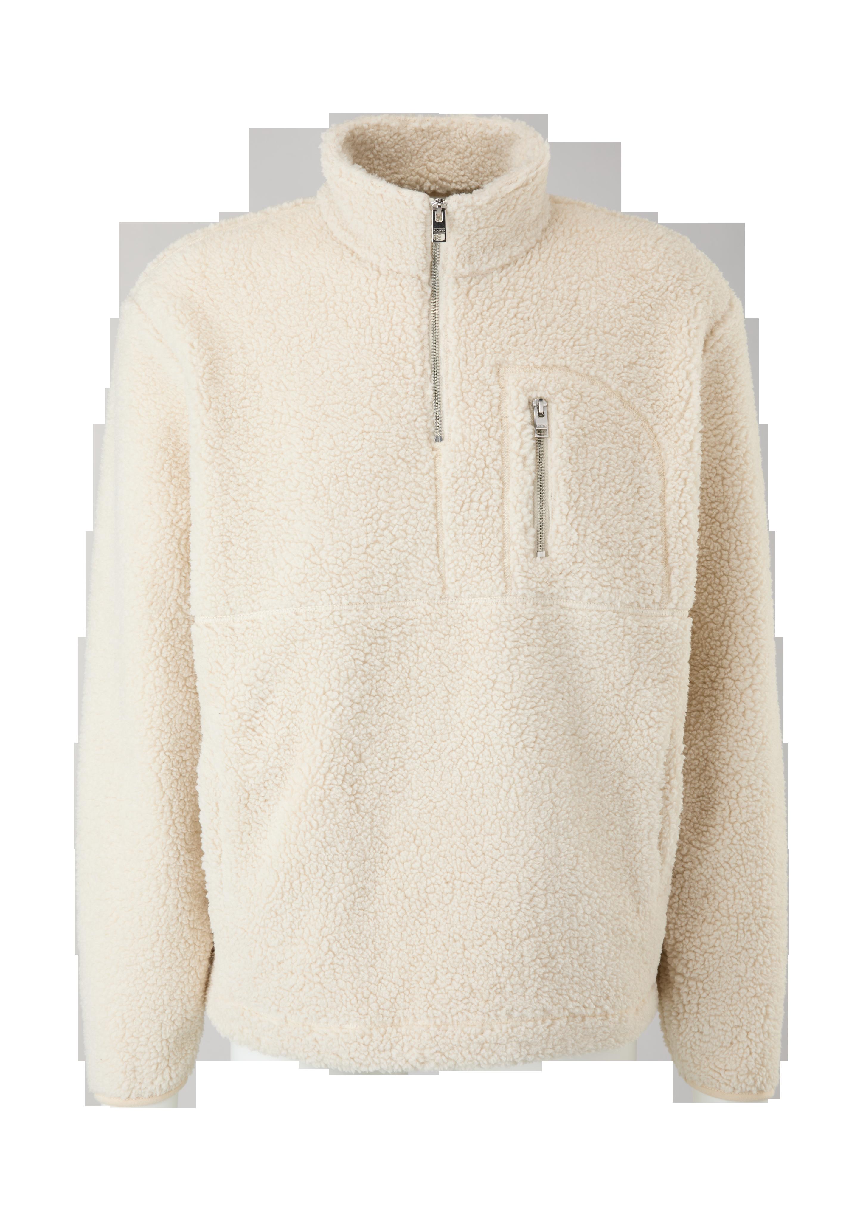 Troyer-Pullover aus Teddy-Plüsch  2121152-0705