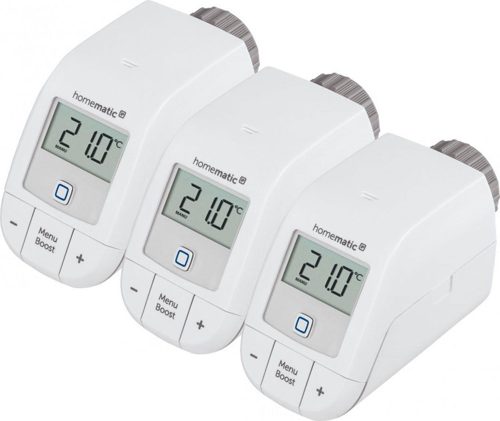 Homematic IP Heizkörperthermostat Heizkörperthermostat - basic (3er Set), (Set, 3 St)