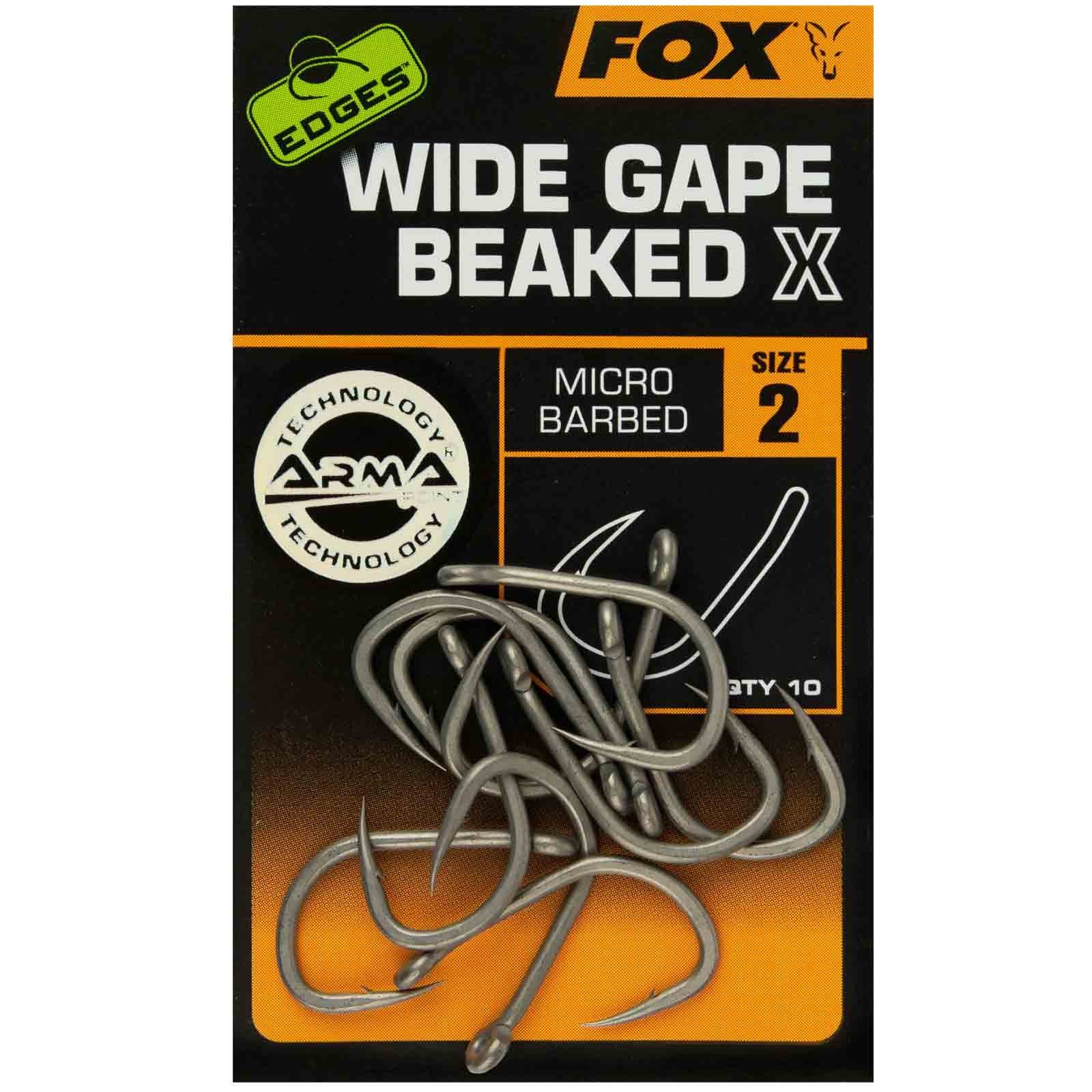 Fox Karpfenhaken, Fox Edges Wide Gape Beaked X size 2 Karpfenhaken