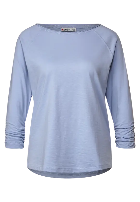 Street One Shirt mit gerafftem Arm