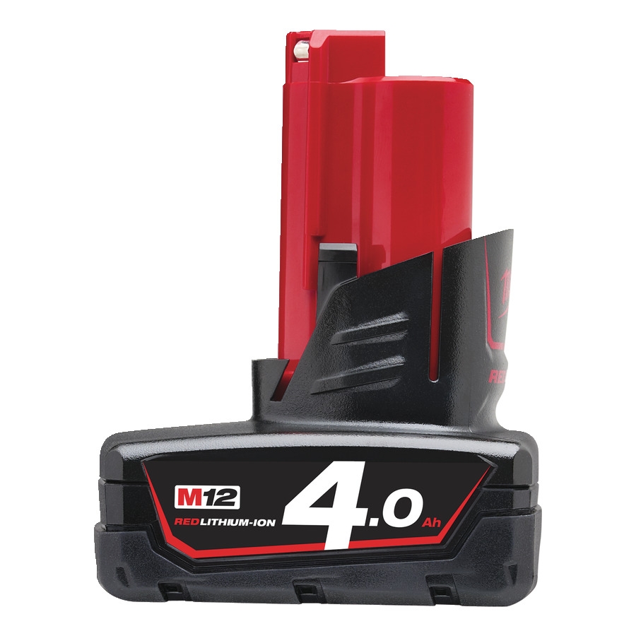 Milwaukee Accessories 4932430065 M12 B4 Baterie M12 12v 4.0ah Li-Ion roșie