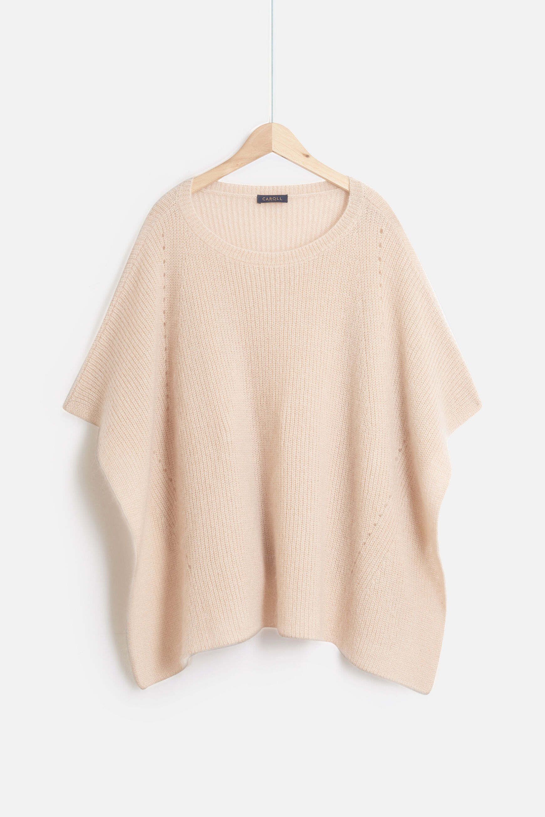 poncho louison beige femme