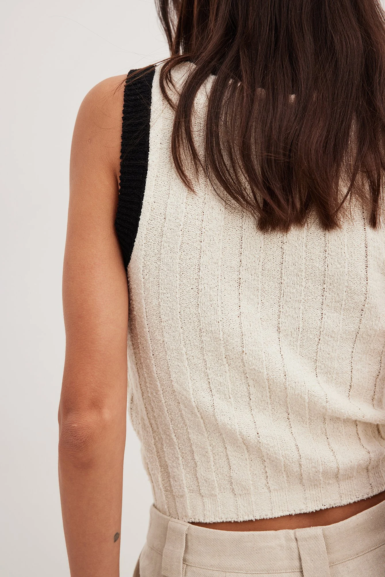 Stricktop in Kontrastfarbe