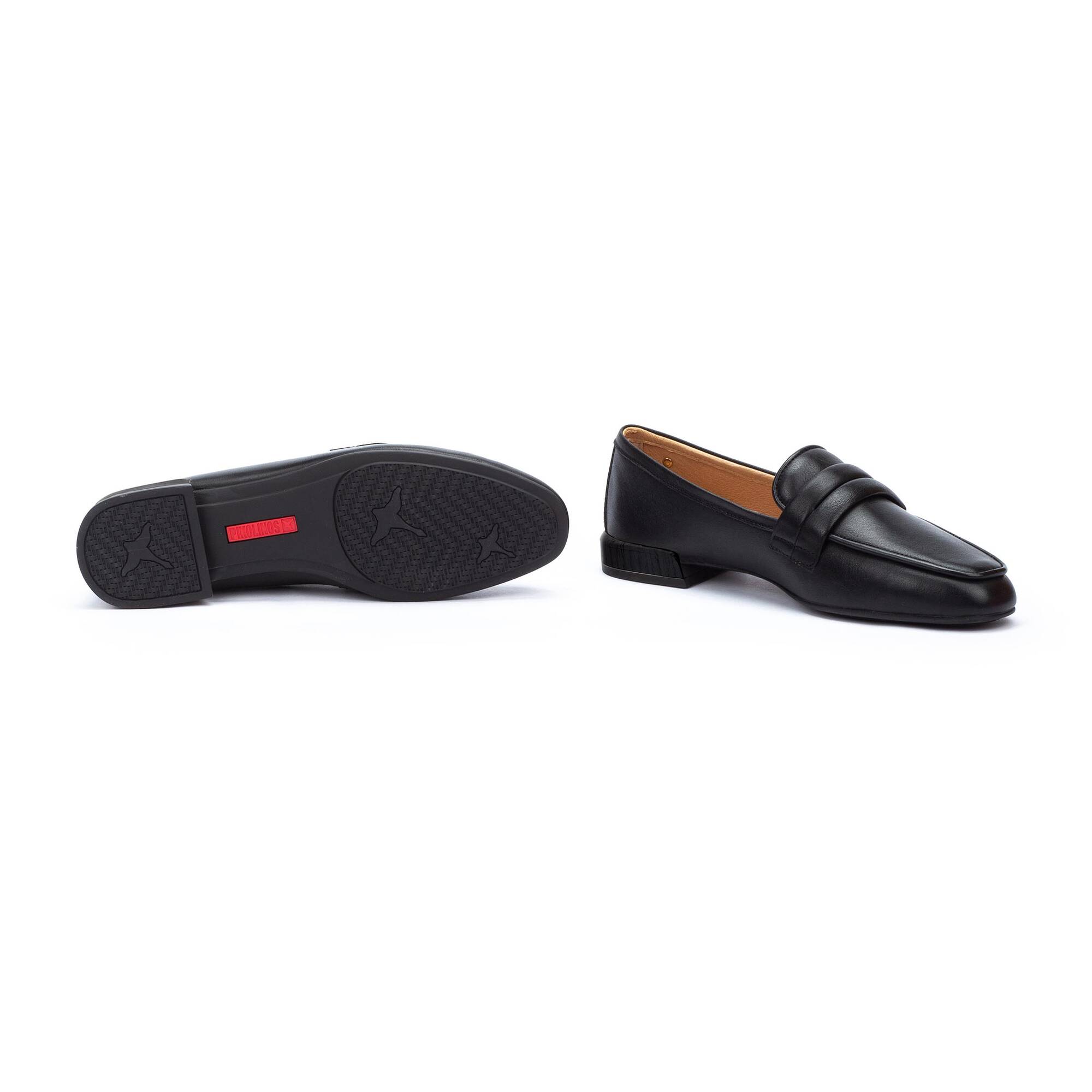 Mokasyny damskie basic - CZARNE