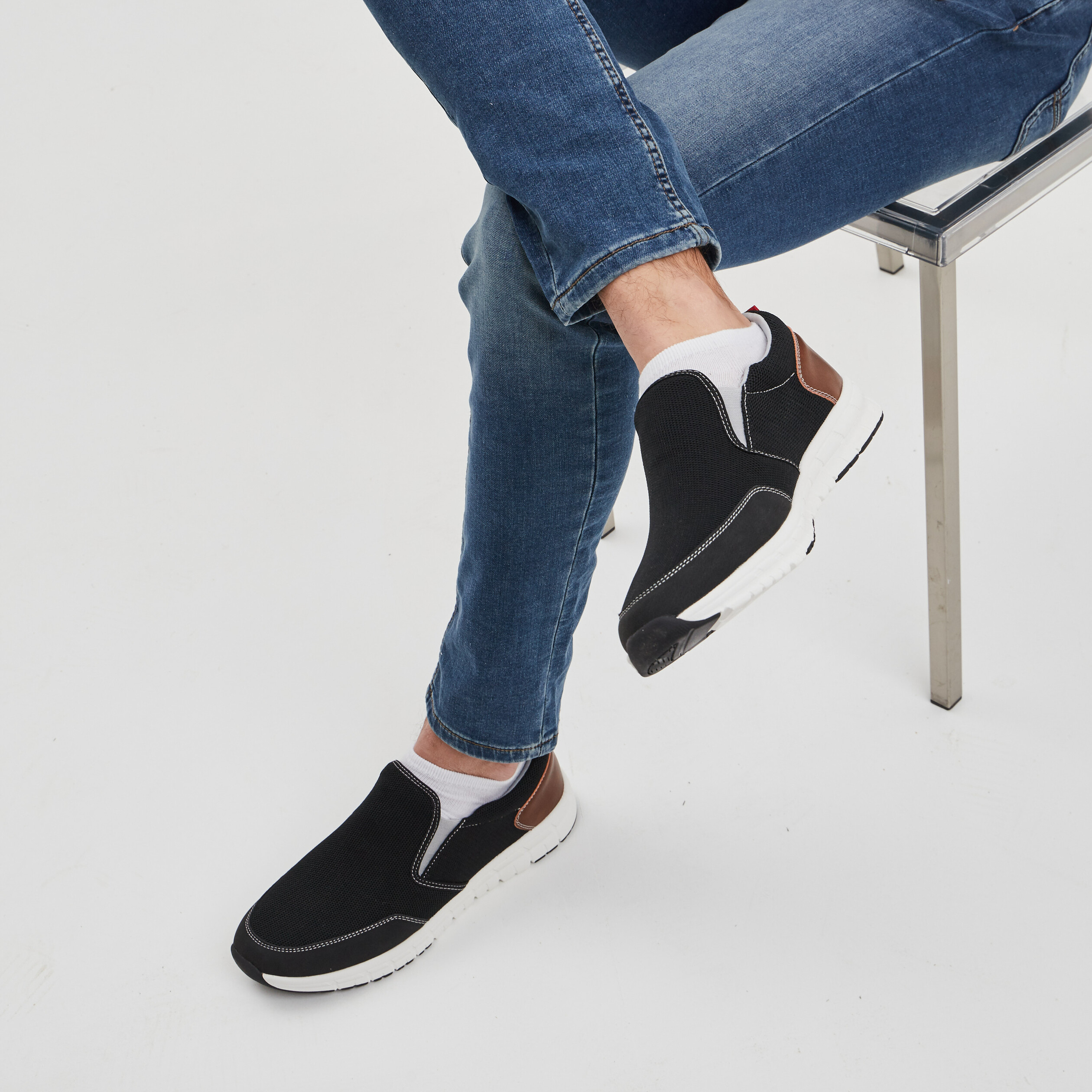 Loafers Trappeur noir homme | La Halle