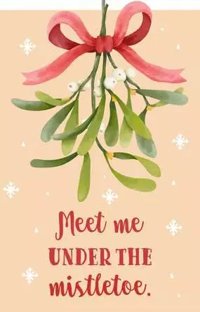 Puzzle 99 Teile - Meet me under the mistletoe