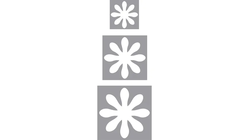 Rayher Motivstanzer Set Blumen 1,6cm+2,54cm+3,81cm 3Stück