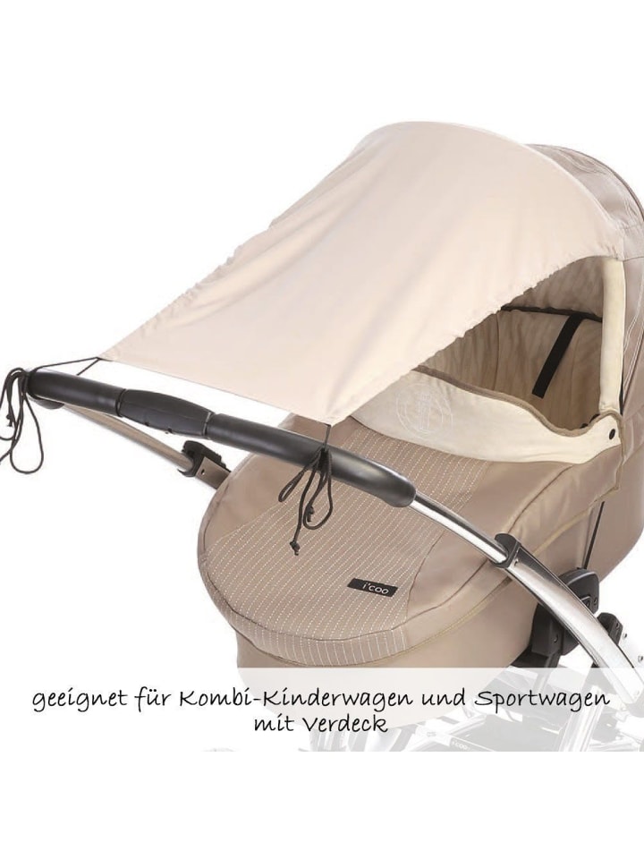 DIAGO Sonnensegel Mikrofaser für Kinderwagen 50  - Beige in beige günstig kaufen onesize