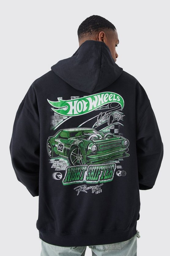 Oversize Hoodie mit lizenziertem Hot Wheels Print