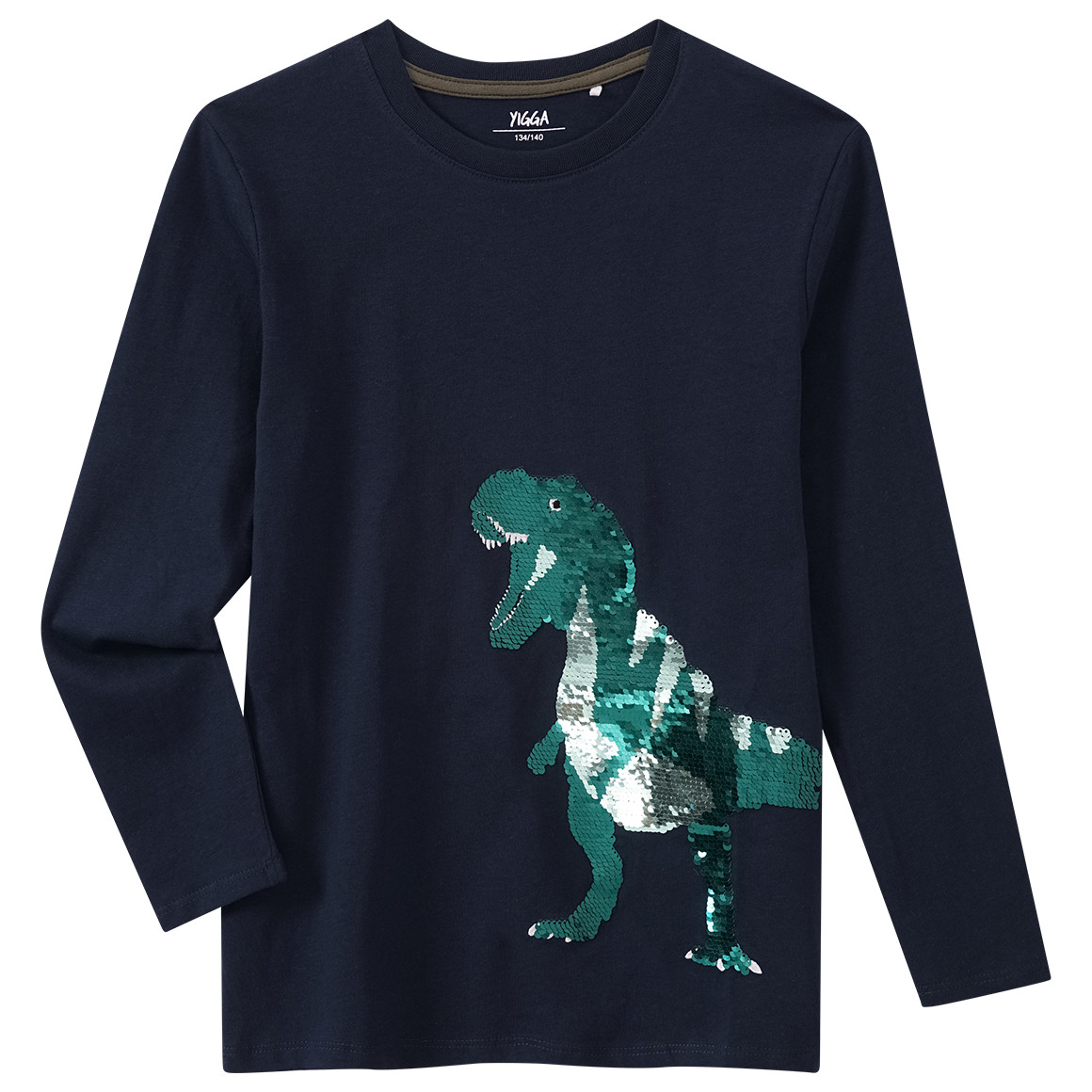 Jungen Langarmshirt mit Wendepailletten
