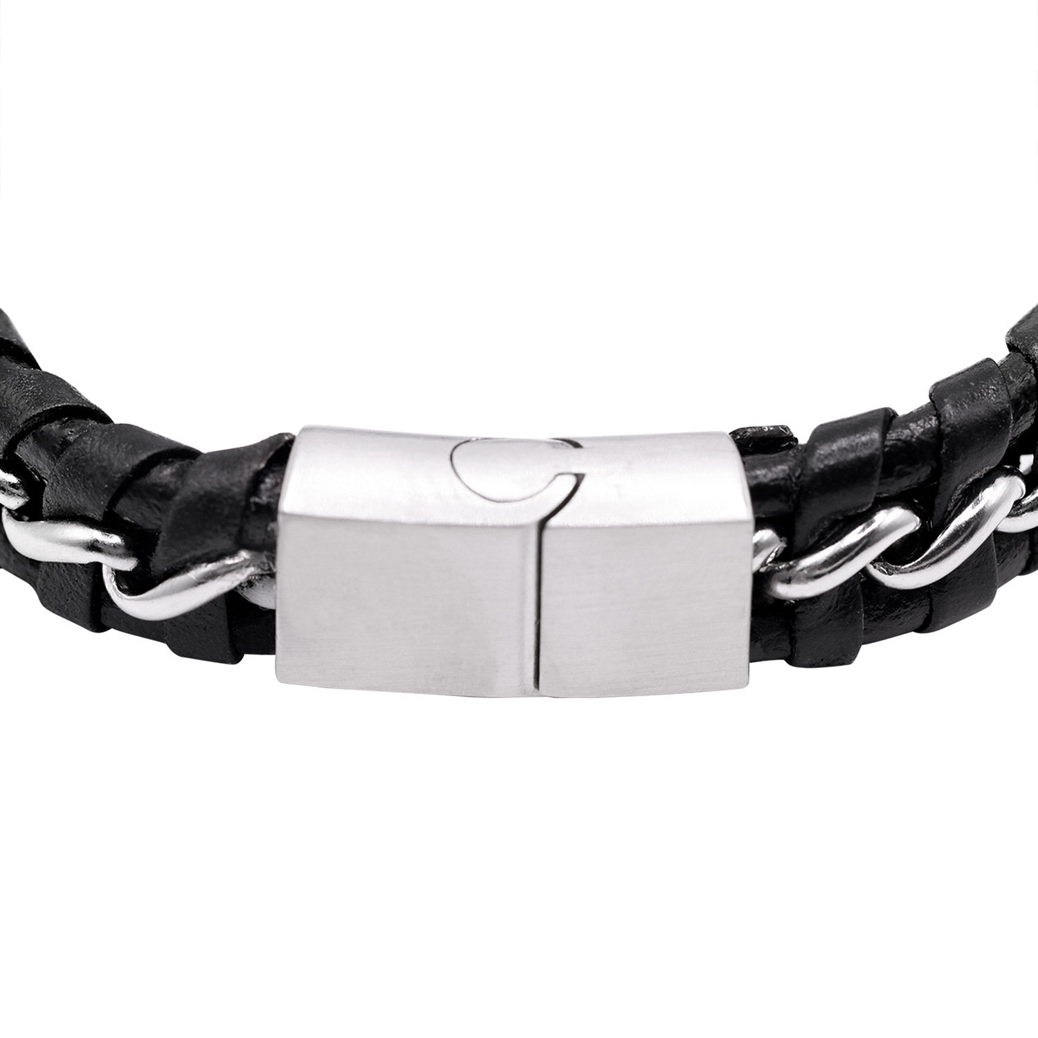 Pulsera Heideman Laurin de cuero negro