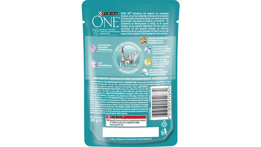 PURINA ONE Sensitive mit Huhn und Karotten 85 g