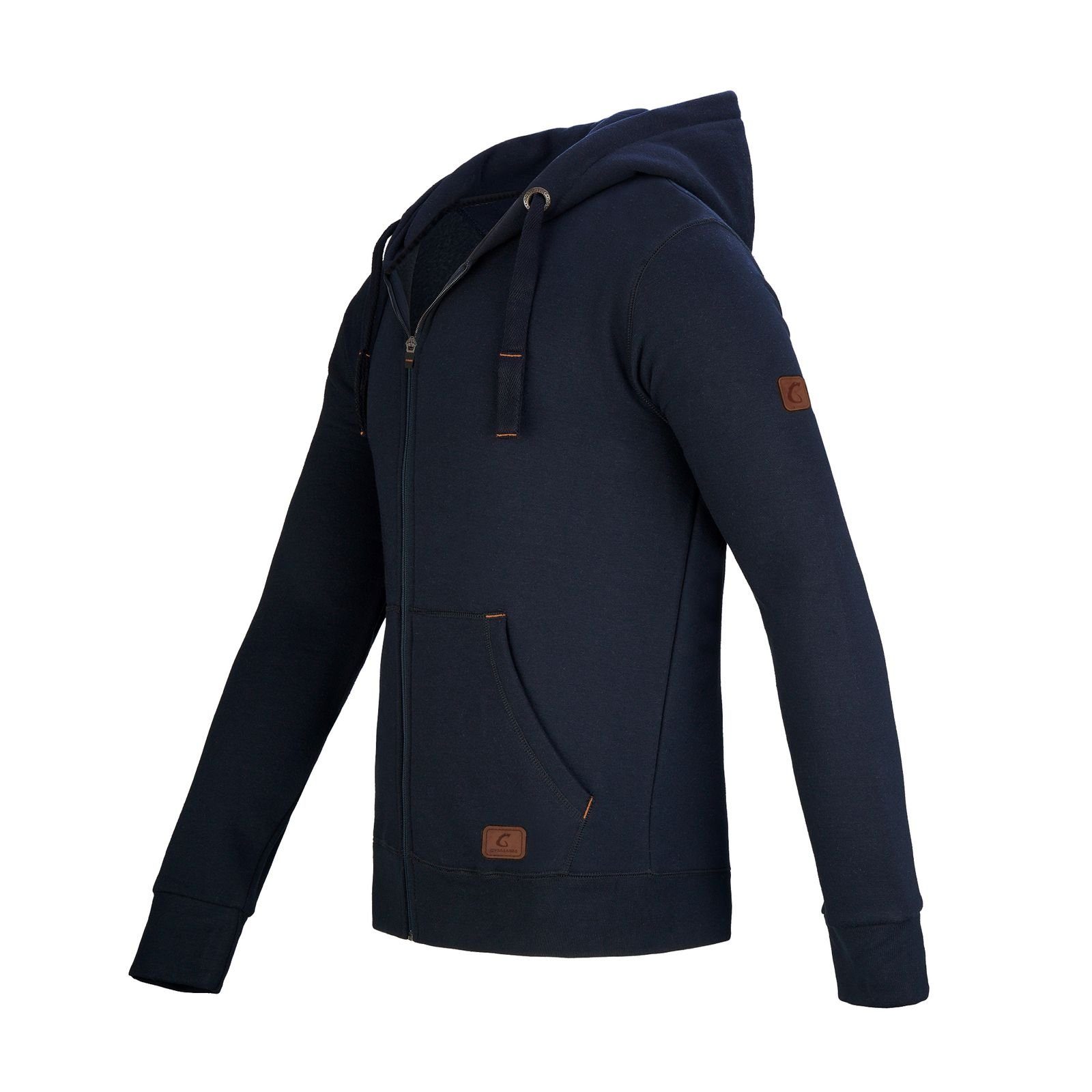GYMAMBA Jogginganzug Herren leather dunkelblau (2-tlg), mit Kapuze