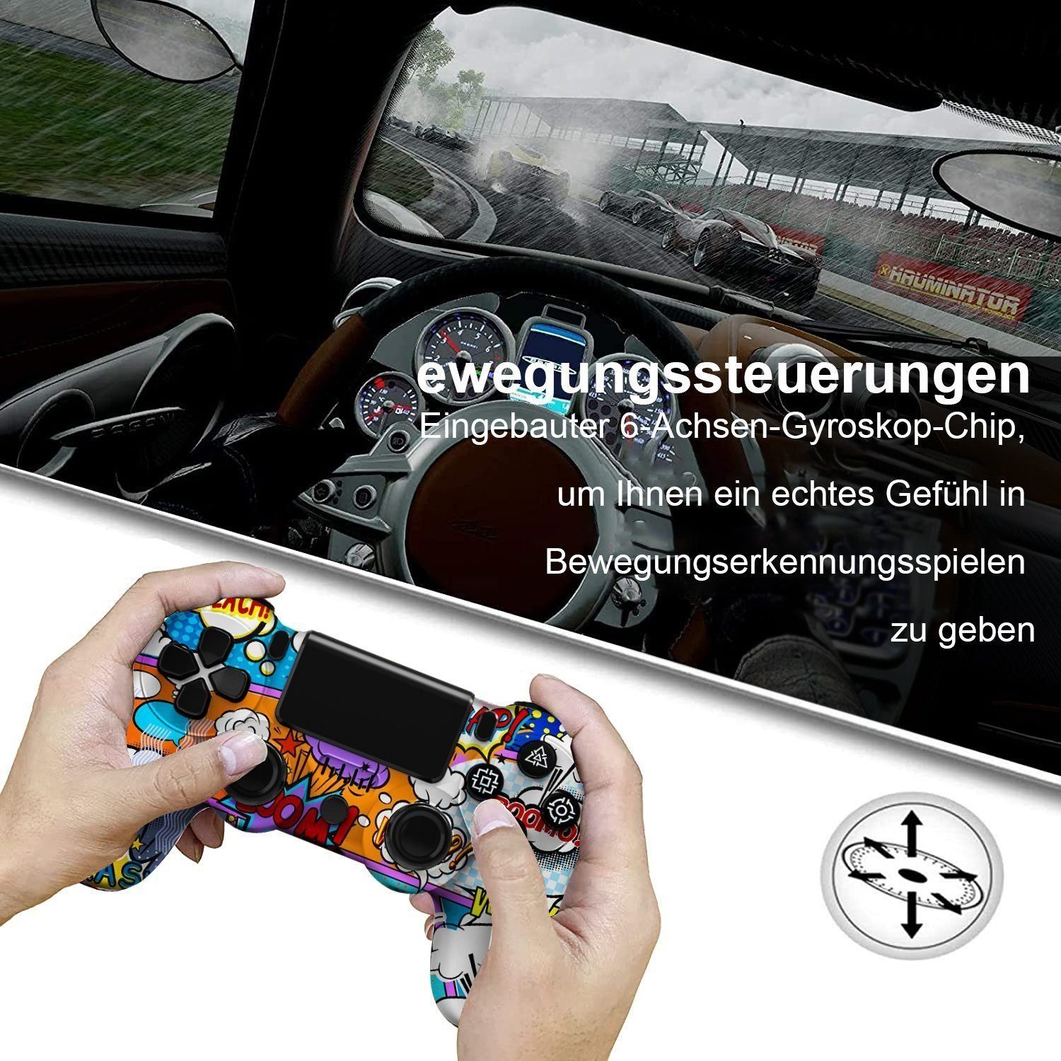 Tadow Gamepad, Game Controller, für PS4, Wireless, Bluetooth PlayStation 4-Controller
