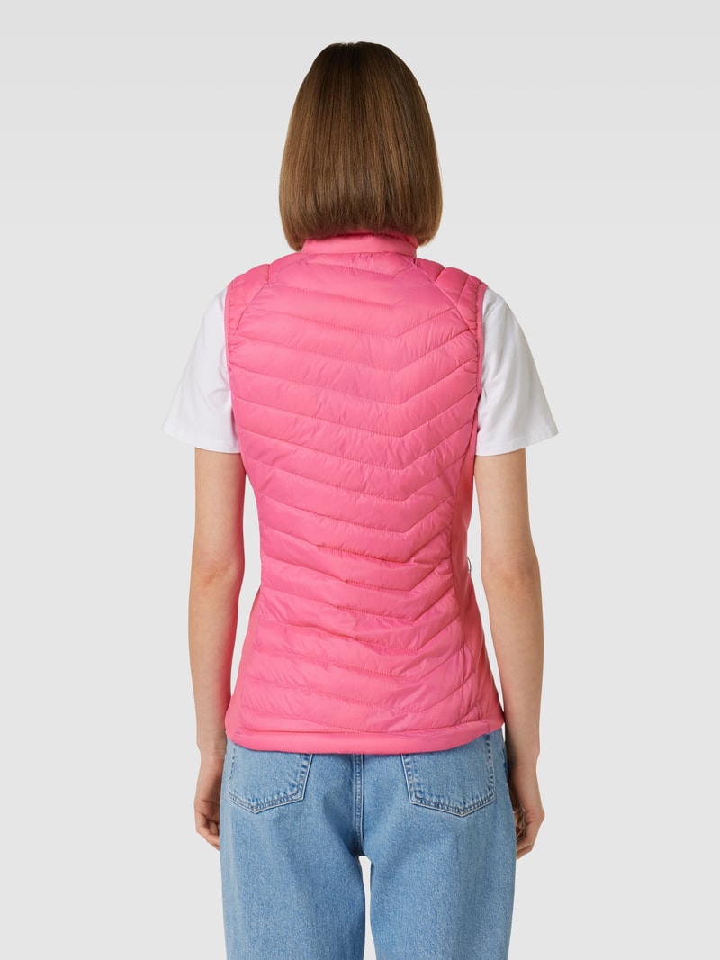 Weste mit Label-Details Modell 'POWDER' in pink