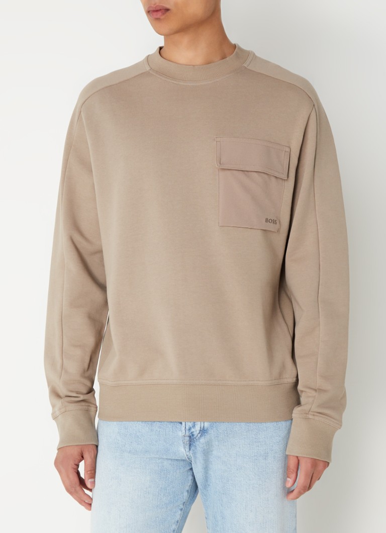 HUGO BOSS sweater with chest pocket and logo
