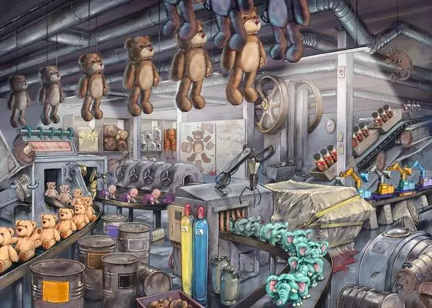 Puzzle 368 Teile - In der Spielzeugfabrik