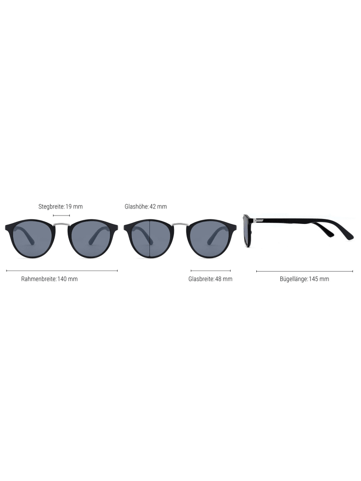 styleBREAKER Sonnenbrille in Braun-Gold matt / Braun Verlauf günstig kaufen onesize