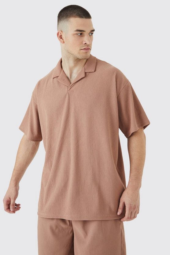 Tall geripptes Oversize Ottoman Polo-Set