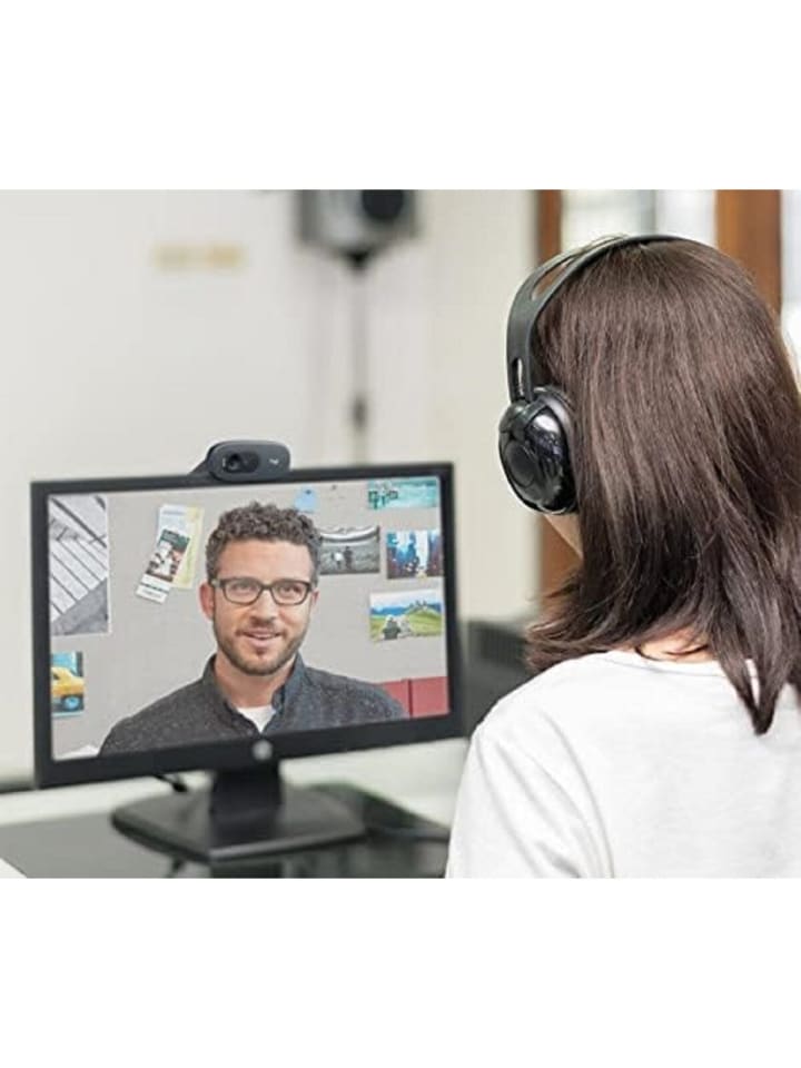 Logitech Vielseitige Büro-Webcam mit 720p Auflösung und Rauschunterdrückung in Schwarz günstig kaufen onesize