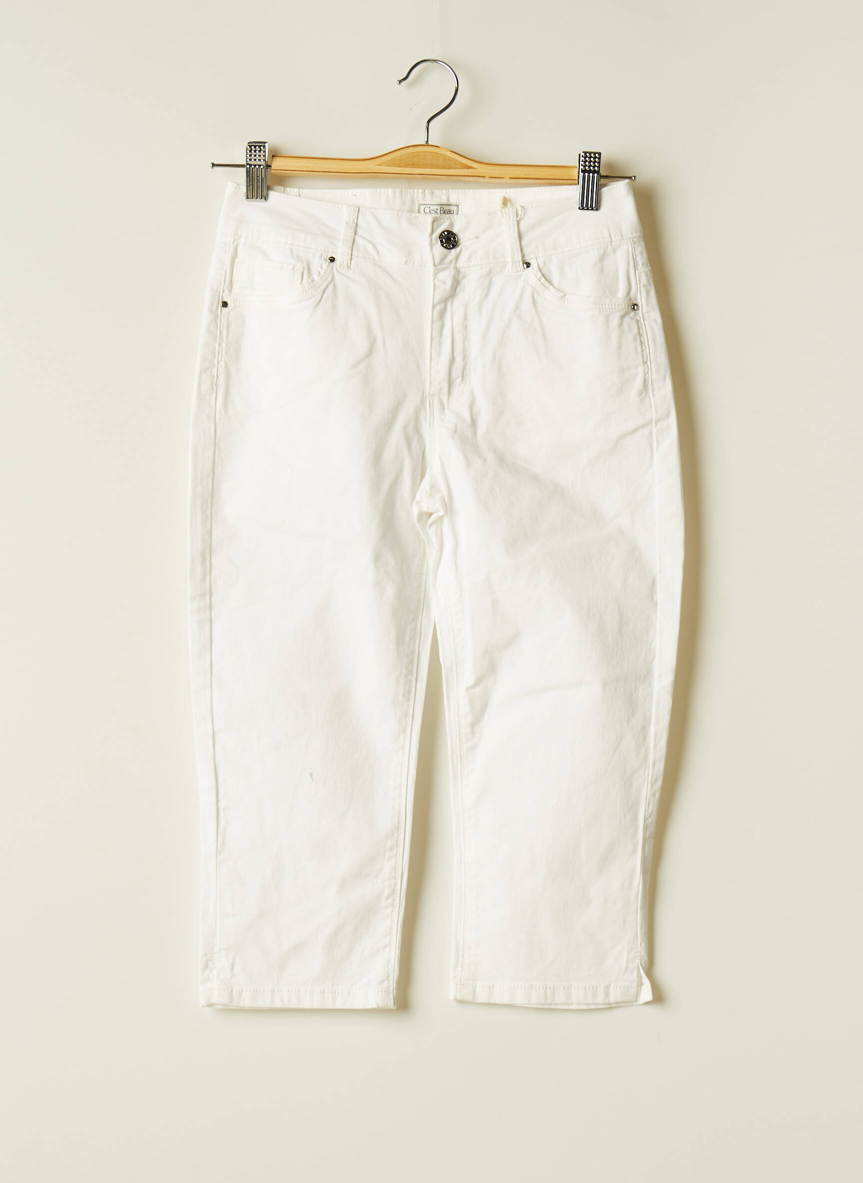 C Est Beau La Vie Bermudas Femme couleur blanc