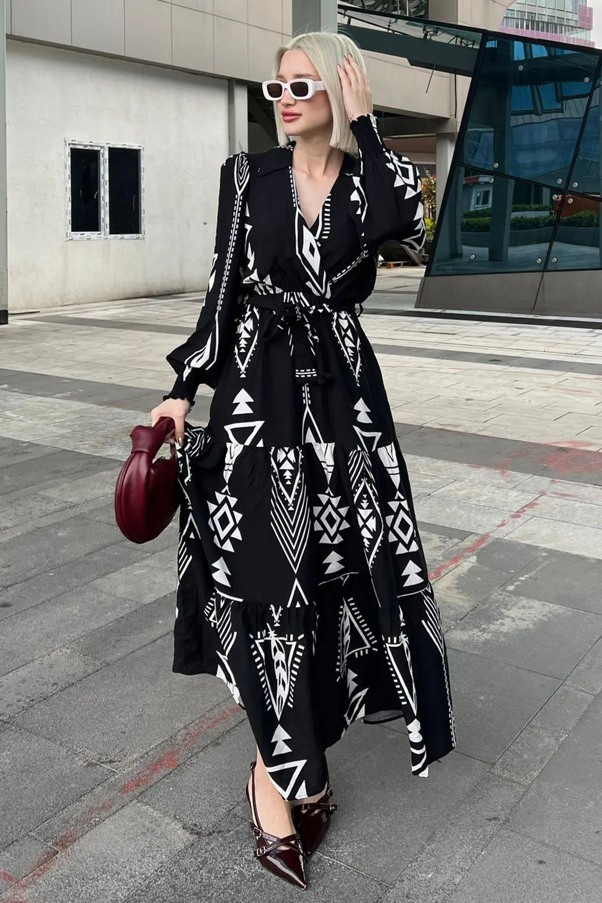 Madmext  Kleid - Schwarz - A-Linie