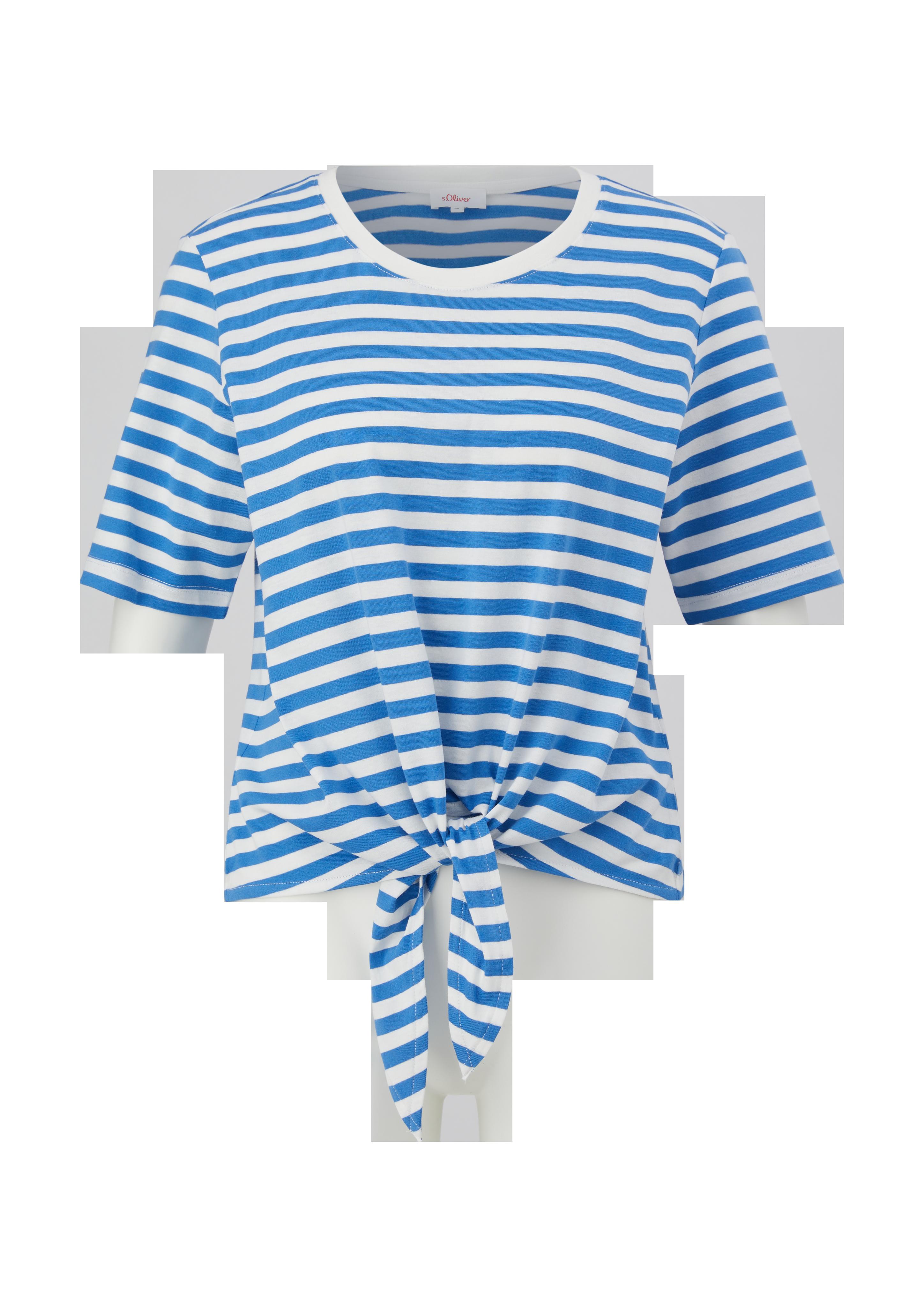 Streifenshirt mit Knoten-Detail  2130318-55G9