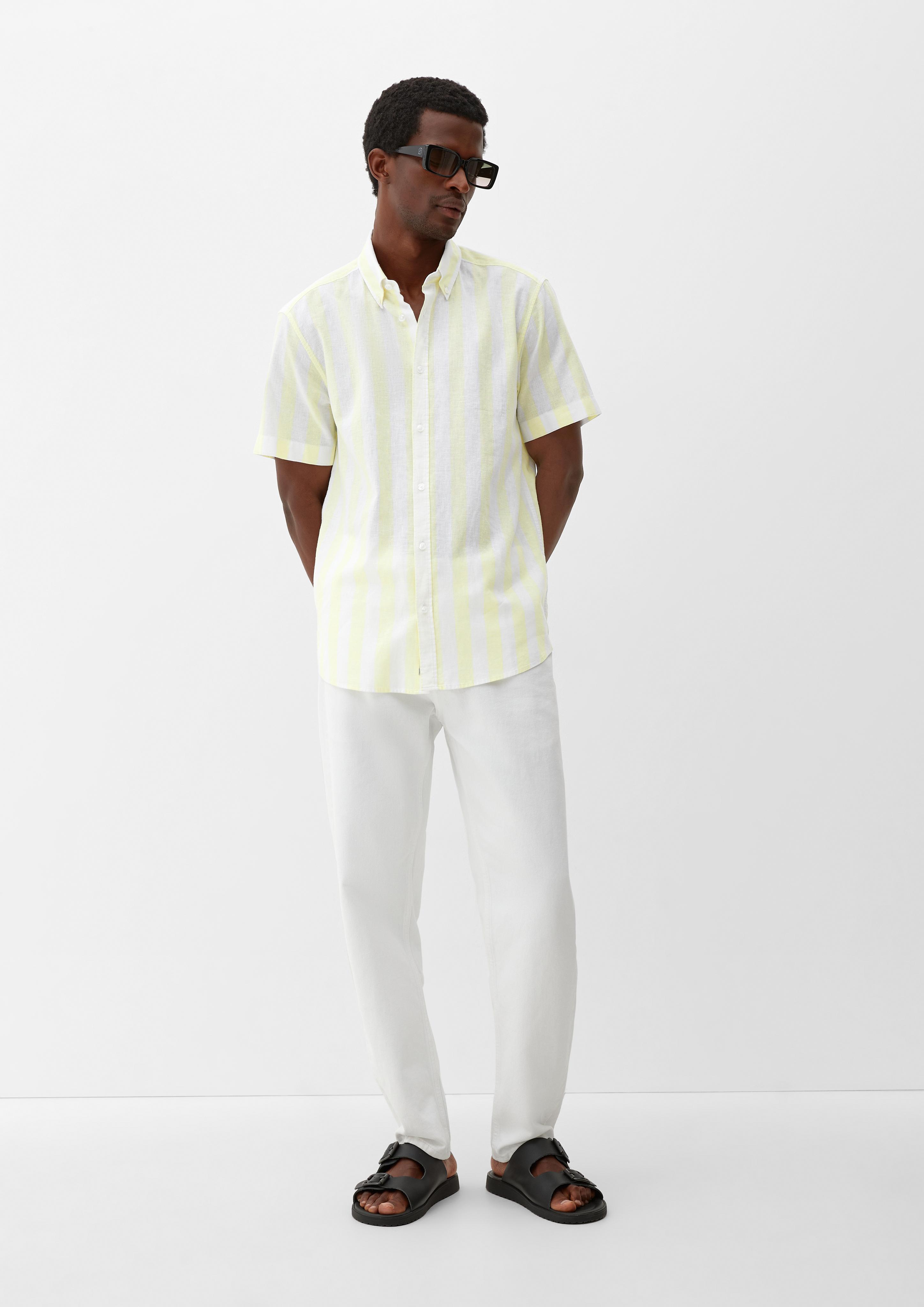 Regular: Button Down-Hemd aus Leinenmix  2130997-70G5