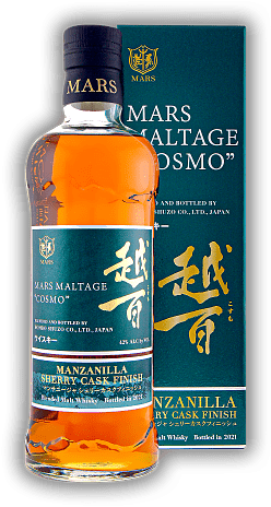 Mars Cosmo Japanese Blended Malt Whisky Manzanilla Sherry Cask Finish 2021 Mars Cosmo Japanese Blended Malt Whisky Manzanilla Sherry Cask Finish 2021  0,7	 Liter - Vol 42%