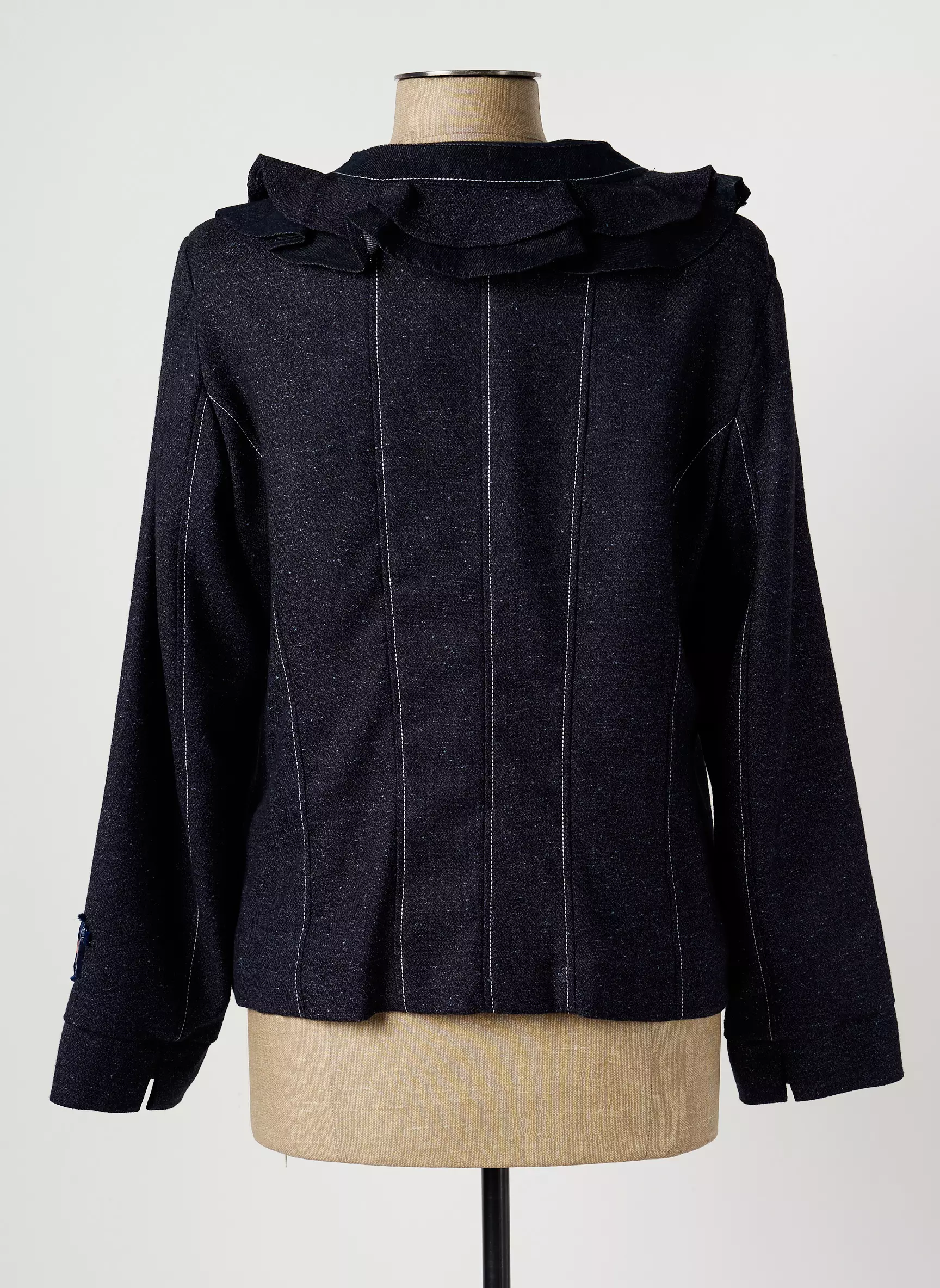 Brigitte Saget Vestecasual Femme couleur bleu