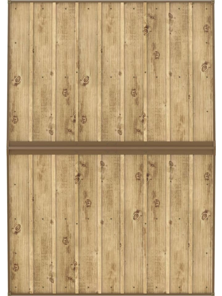 VCM  Metall Gerätehaus 262x174 Gartenhaus Schiebetür in Braun günstig kaufen onesize