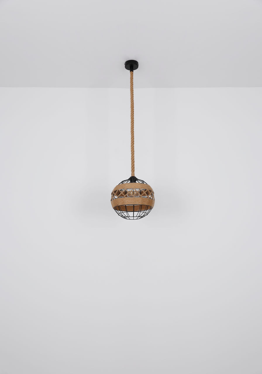 Globo Lighting - ULLEU - Hängeleuchte Metall schwarz, 1x E27