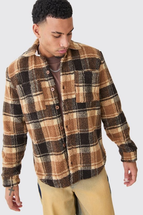 Kariertes Borg-Overshirt