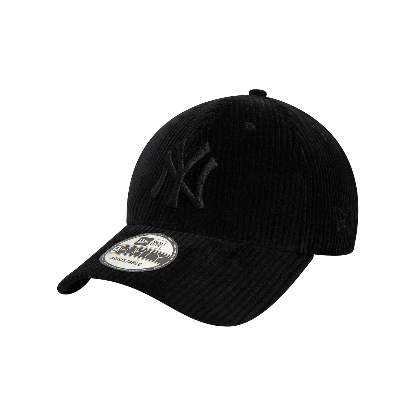 New Era MLB New York Yankees Cord 9Forty Cap Schwarz