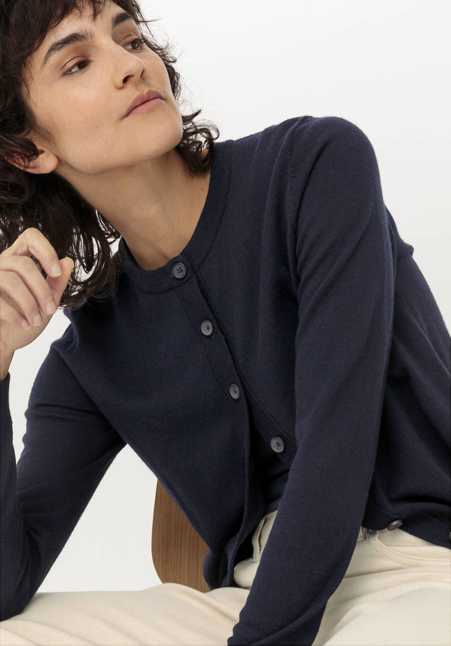 Strickjacke aus reiner Bio-Merinowolle