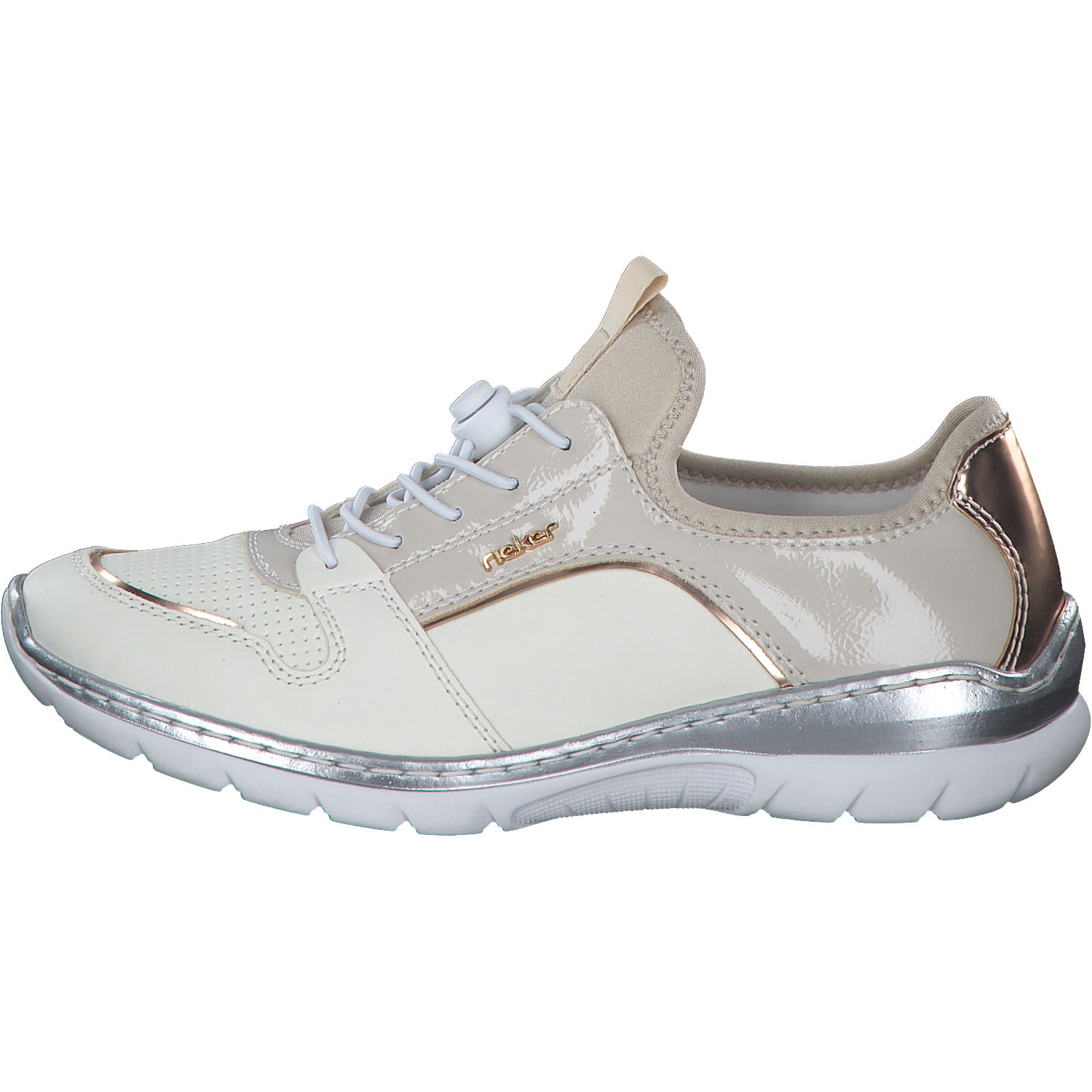 Rieker L3294, Schnürschuhe, Damen, Weiß