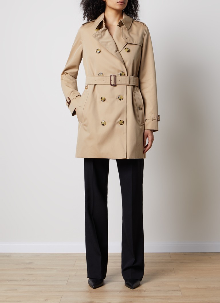 Trench doppiopetto Burberry Kensington con cintura