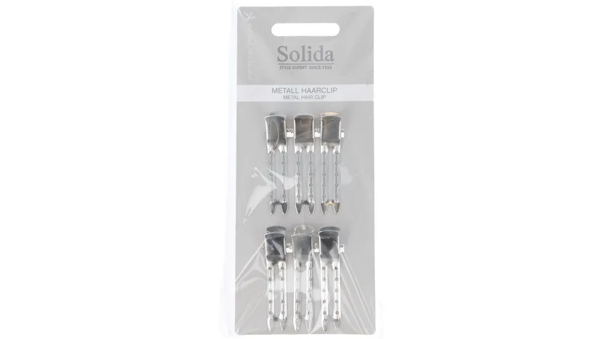 Solida Haarclip Metall 6 Stück