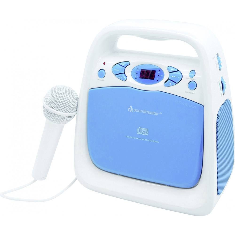 Soundmaster Portable CD player - CD-Player CD-Player (Inkl. Karaoke-Funktion, Inkl. Mikrofon)